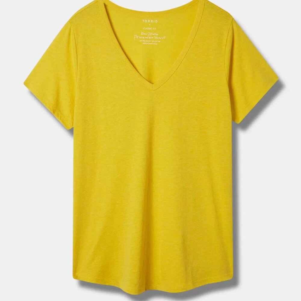 Torrid Girlfriend Signature Jersey V-Neck Tee 4X